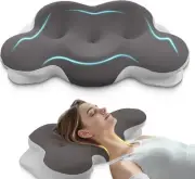 Cervical Neck Pillow, Pillows for and Shoulder Pain, Contour Dark Grey