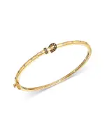 Bloomingdale's Fine Collection Multicolor Diamond Buckle Bangle Bracelet in 14K Yellow Gold, 0.33 tcw