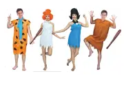 Adult Caveman family Costume Cavewomen costume halloween book week dress up Fred