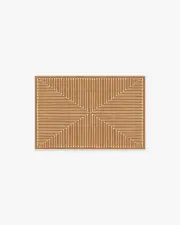 60' x 90' | Machine Washable Runner Rug | Kid & Pet Friendly | Indoor Rug | Jonathan Adler Inkdrop Copper Rug | Ruggable