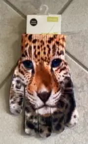 LAILA ROWE Animal Print Super Soft Touch Gloves "one-size" New with Tags