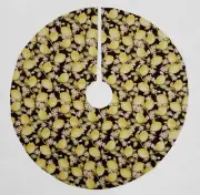 Lemon Blossoms Christmas Tree Skirt (3 Shapes Available)