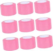 9 Rolls Buffer Film Table Tennis Racket Protective Cover Badminton Accessories Badminton Racket Grip Wrap Badminton Grip Tape Badminton Racket Grip Cover Tennis Racket Wrap Pink
