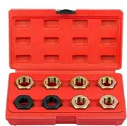 Thread Chaser Set, Chaser Set Thread Restorer Kit | Hex Tap Die Tapping Accessories Rethreading Repair Tool for Nuts & Screws