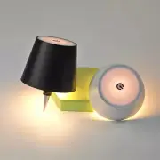 Wireless Bottle Table Lamp Touch Control of 3 Colors and Stepless Dimming Night