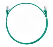 8ware CAT6 Ultra Thin Slim Cable 0.25m / 25cm - Green Color Premium RJ45 Ethernet Network LAN UTP Patch Cord 26AWG for Data Only, not PoE CAT6THINGR-025M