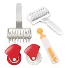 Plastic Dough Lattice Roller Cutter Pull Net Wheel Knife Pizza Pastry Cutter Pie