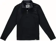 [TRUEWERK] Men's Sweatshirts - B2 Chill Quarter Zip, Moisture-Wicking, Layering Jacket 4-Way Stretch, Black, XL