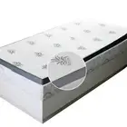 2.5 Inch Gel Memory Foam Mattress Topper Ventilated Aloe Vera Cover Included New