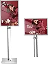 Display Notice Menu Stand A2,Snap Frame Stand Aluminum Alloy A3 Sign Holder, Angle Height Adjustable A4 Notice Stand For Wedding Business Events Display A4