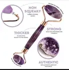 Purple Jade Roller Natural Amethyst Crystal