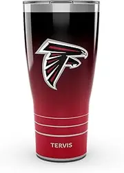 Tervis Traveler NFL Atlanta Falcons - Ombre Triple Walled Insulated Tumbler Travel Cup Keeps Drinks Cold & Hot, 30oz, Stainless Steel