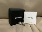 Chanel - 23S SILVER STAR Metal CC Stud Earrings - NEW Authentic Jewelery