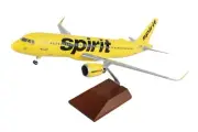 Skymarks SKR8369 Spirit Airlines Airbus A320neo N320NK Desk Model 1/100 Airplane