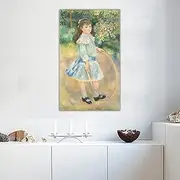 Diamond Painting Kits Pierre Auguste Renoir《Girl with A Hoop》 Full Drill Diamond Dots Paintings Picture Arts Craft for Home Wall Art Decor