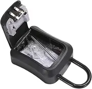 Key Lock Box, Lock Boxes for Keys, Wall Mounted Waterproof Locker Case Holder Secure with Code for Car Outdoor Storage Documents