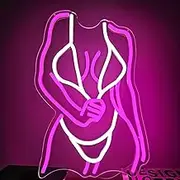 Lady Neon Signs Lady Body Neon Signs for wall decor Dimmable LED Neon Signs for man cave sexy lady neon sign Girl Women Body Neon Light Sign for Club Bar Home Birthday Party Gifts