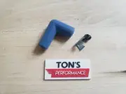 Single 90 Degree Spark Plug Wire Boot And Terminal Taylor Wire 8mm DIY kit Blue