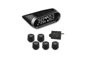Promata Mata 2 Solar Tyre Pressure Monitor With Carbon Fiber Finish - 5 External Sensors - With Booster