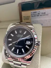 在飛比找Yahoo!奇摩拍賣優惠-Rolex datejust 116334 黑面