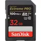 SanDisk Extreme Pro SDHC 32GB, U3, C10, V30, UHS-I, 100MB/s R, 90MB/s W 記憶卡