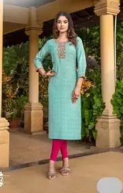 Rayon Printed Designer Kurti – Soft Fabric Ethnic Wear for Women -05