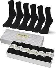 [Tafluxe] Responce 6 Pairs, Ultra Soft Cotton Socks for Women & Men, Breathable, Durable, Stretchable, Colourful, Socks with a Gift Box (Pastel Tones)