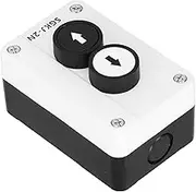Rainproof Button Box, Self Recovery Button Switch, IP32 Water Proof Stop Control Box for Cranes, Roller Doors, Industrial Control Field, AC400V, 10A Current, Fast Connection