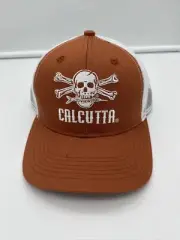 New Authentic Calcutta Hat-Orange/White Mesh