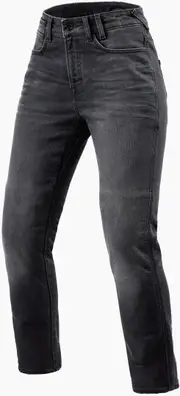 Revit Victoria 2 SF Ladies Motorcycle Jeans, black-grey, Size 26 32 for Women Black Grey
