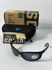 Costa Fathom Black Gray FA 11 OGP Sunglasses MSRP $159.99