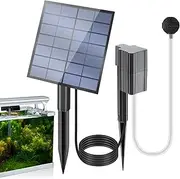 Solar Pond Fountain - Solar Water Pump | Aerator For Garden | Pond Air Pump For Outdoor Fish Ponds, 3 Modes Hydroponics Air Pump, Oxygenator For Stock Tank Aquarium