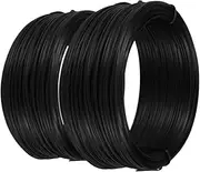 HOMSFOU 2Pcs Black Coated Tie Wire Wire for Gardening Crafting and Plant Support Durable Multifunctional for Floral Arrangements and DIY Projects