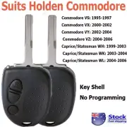 2X 3BUTTON REMOTE KEY CASE SHELL SUITS HOLDEN COMMODORE VS WH WK WL VT VX VY VZ