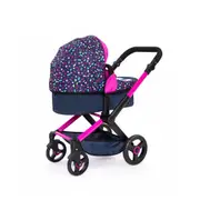 Bayer Adjustable Doll Pram Xeo Compact Confetti For 52cm Dolls Kids Toy