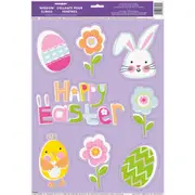 Lilac Easter Window Clings