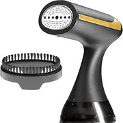 Portable Handheld Garment and Fabric Steamer 1500 Watts, 2 in 1 Fabric Wrinkle Remover and Clothing Iron, with 350ml Tank, Fast Heat-up, Convenient Clothes Steamer for Home, Office and Travel