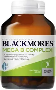 Mega B Complex Sustained Release 200 Tablets Blackmores