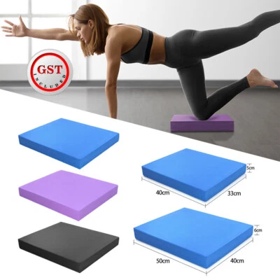 1/2 Yoga Mat Exercise Balance Pad Soft NonSlip Mat Fitness Stability TrainingTPE