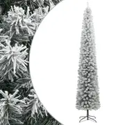Slim Artificial Christmas Tree Xmas Tree Decoration Holiday Ornament PVC vidaXL