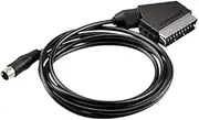 Fahgaer (2Pcs)1.8M/6FT RGB Scart Cable, AV Cable Audio and Video Lead Connector, for MD1 Game Console