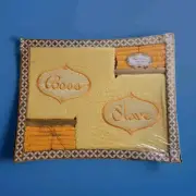 Vintage His And Hers Bath Towel Set Nos Boss Slave Yellow Orange Mid-Century