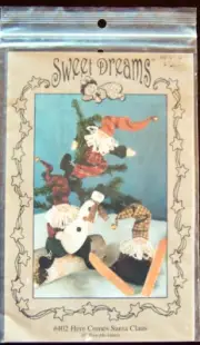 Sweet Dreams "HERE COMES SANTA CLAUS" 10" Poseable Santa PATTERN #402 - New!
