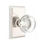 Emtek 8121GTUS14 Passage, Rectangular Rosette, Georgetown Knob, Polished Nickel