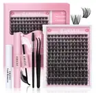 DIY Lash Extension Kit 168 Count D Curl Clusters Lashes Individual Lash Clusters