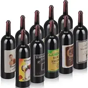 TIESOME Dollhouse Wine Bottles, 10Pcs 1:6 Scale Mini Red Wine Bottles Miniature Drink Bottles Wine Model Decoration Kitchen Accessories for Dollhouse Decors