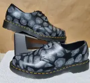 Dr Martens 1461 Distorted Smooth Skull Print Oxford SIZE 11