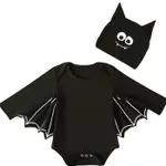 嬰兒蝙蝠連身衣萬聖節嬰兒服裝套頭衫嬰兒蝙蝠服裝 2 HEN05