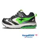 【KangaROOS 美國袋鼠鞋】 童鞋 CAPSULE 機能運動 太空氣墊跑鞋 (黑/綠-KK31950)