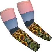 [FSCEV] Sunflower Sun Sun Protection Arm Sleeves Outdoor Essentials Cooling Compression Golf Hiking Cycling
